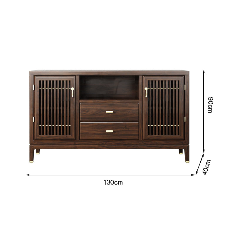New Chinese style solid wood ebony multifunctional sideboard