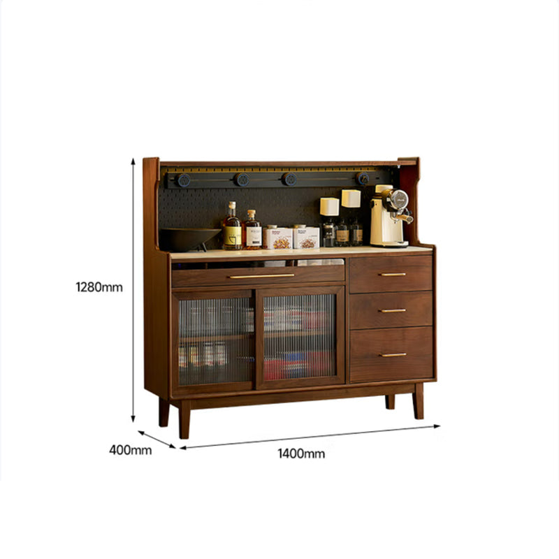 North American black walnut solid wood multifunctional storage sideboard