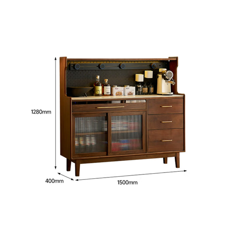 North American black walnut solid wood multifunctional storage sideboard
