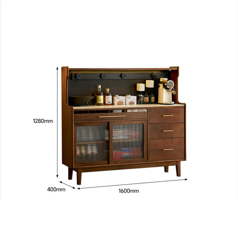 North American black walnut solid wood multifunctional storage sideboard