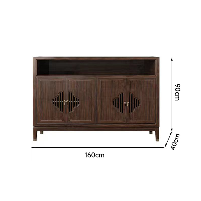 New Chinese style solid wood ebony multifunctional sideboard