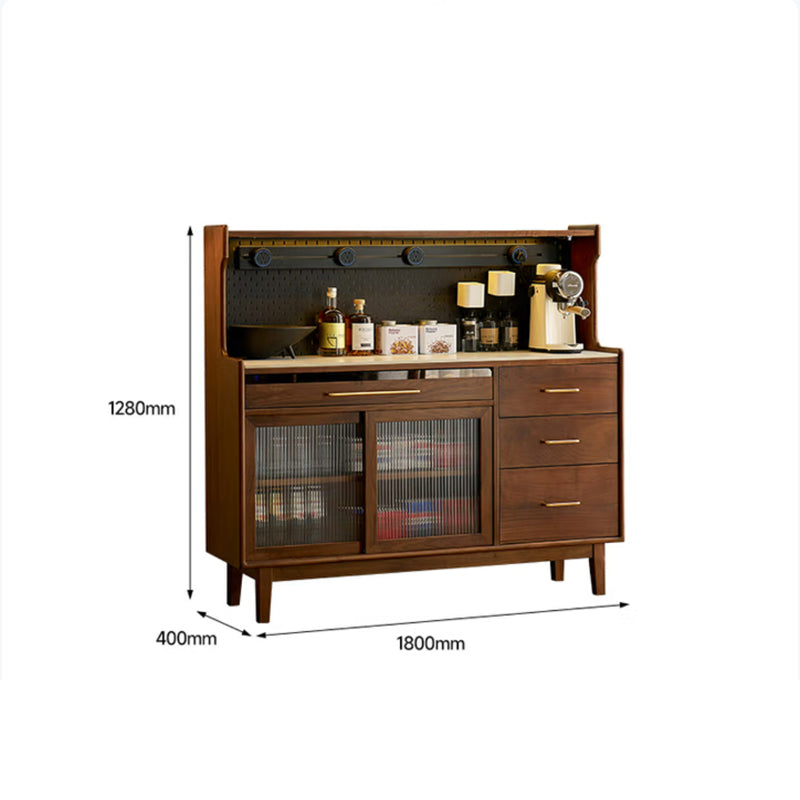 North American black walnut solid wood multifunctional storage sideboard