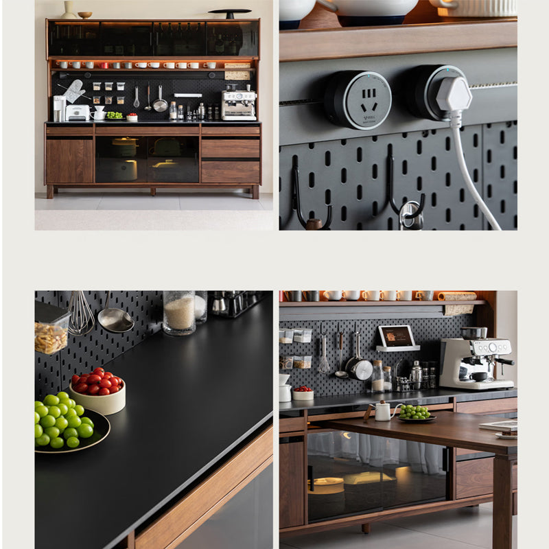 North American black walnut cabinet storage cabinet