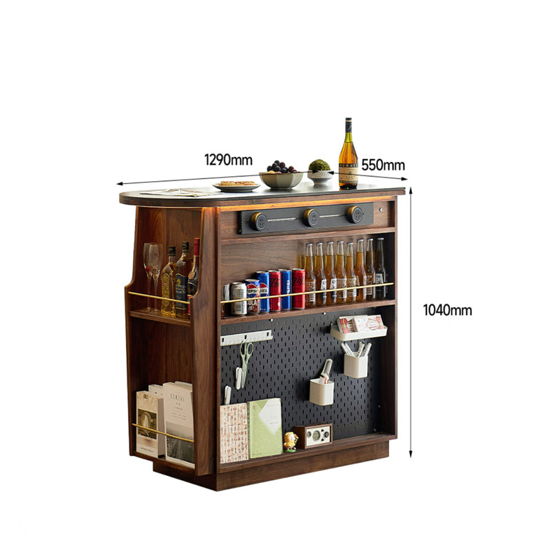 North American black walnut solid wood bar