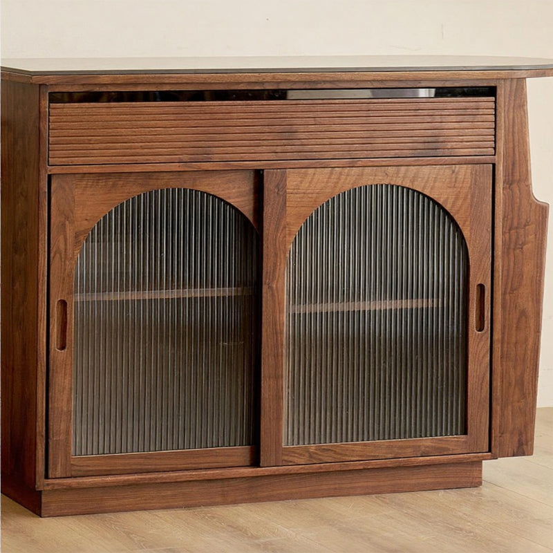 North American black walnut solid wood bar