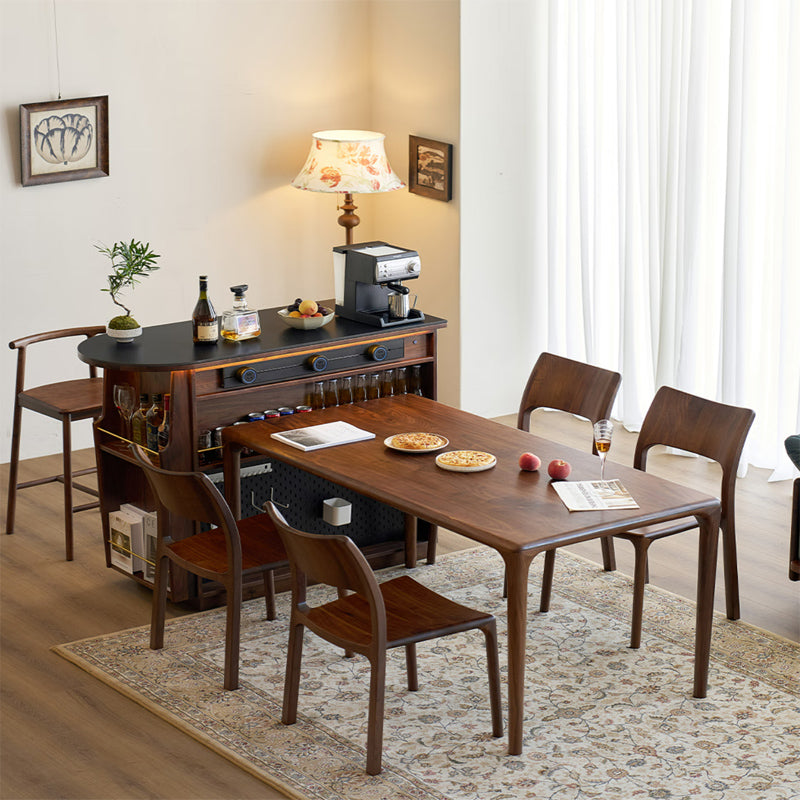 North American black walnut solid wood bar