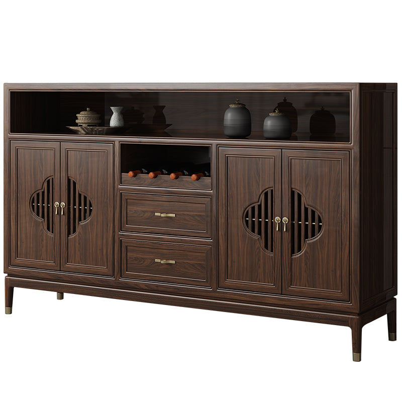 New Chinese style solid wood ebony multifunctional sideboard