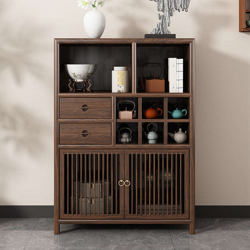 Indoor Ebony Wood  Multifunctional Display Cabinet