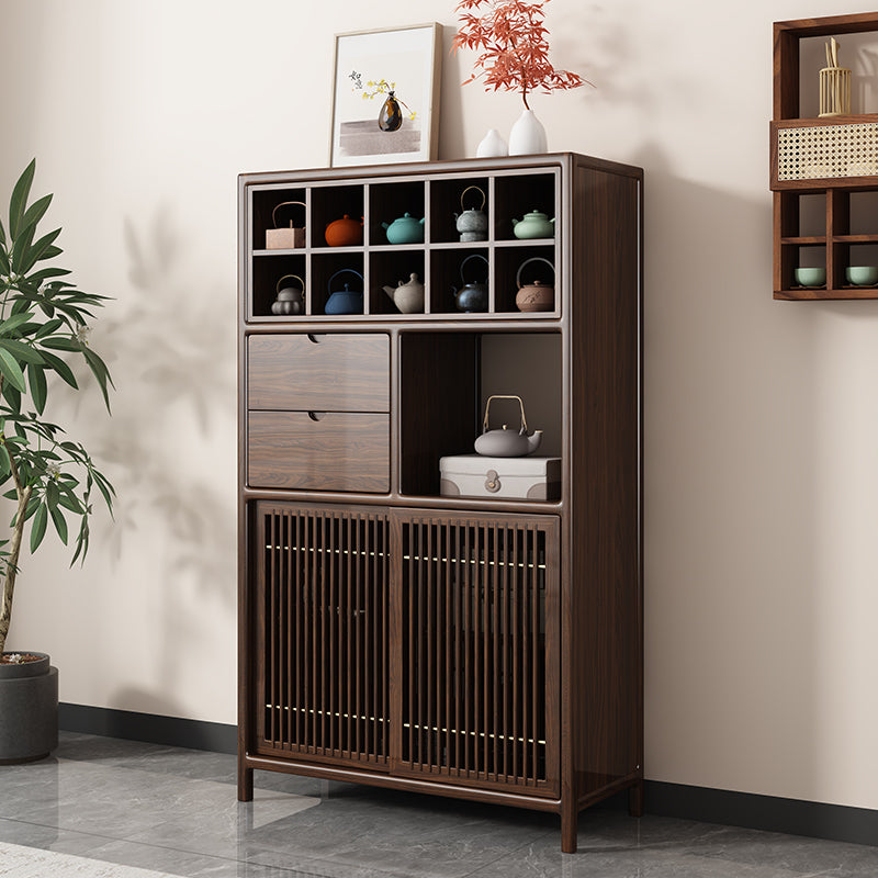 Chinese-styleEbony Wood  Multi-functional Tea Display Rack
