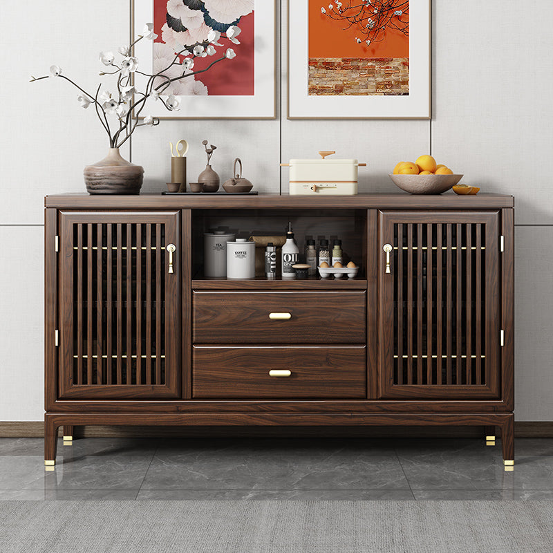 New Chinese style solid wood ebony multifunctional sideboard