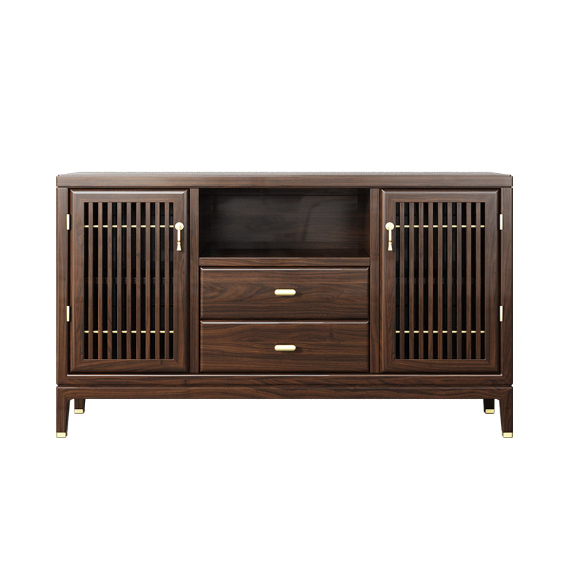 New Chinese style solid wood ebony multifunctional sideboard
