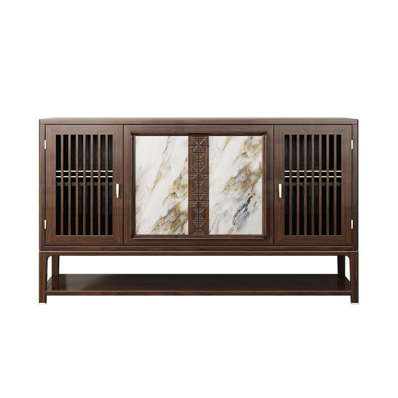 New Chinese style solid wood ebony multifunctional sideboard
