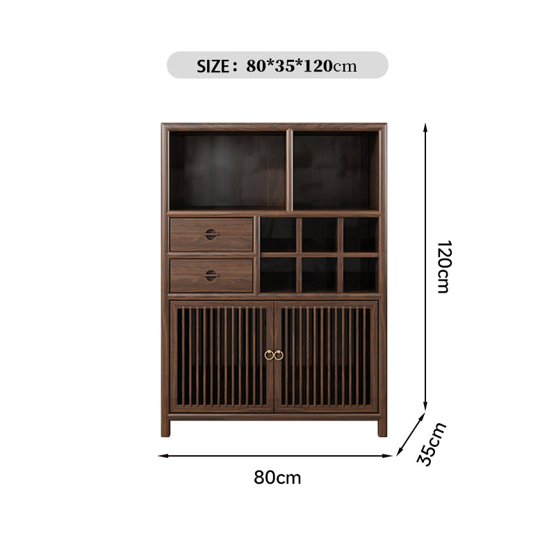 Indoor Ebony Wood  Multifunctional Display Cabinet