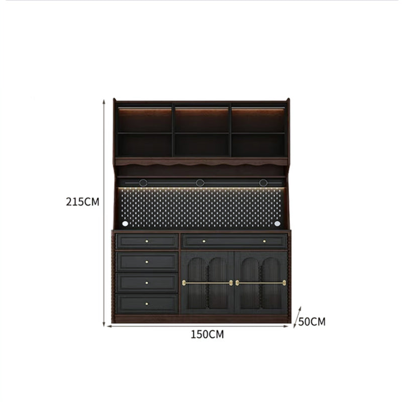 French retro solid wood sideboard