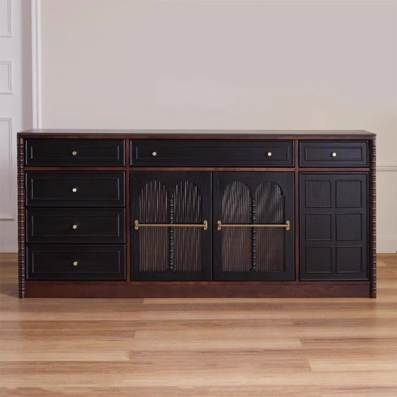 French retro solid wood sideboard