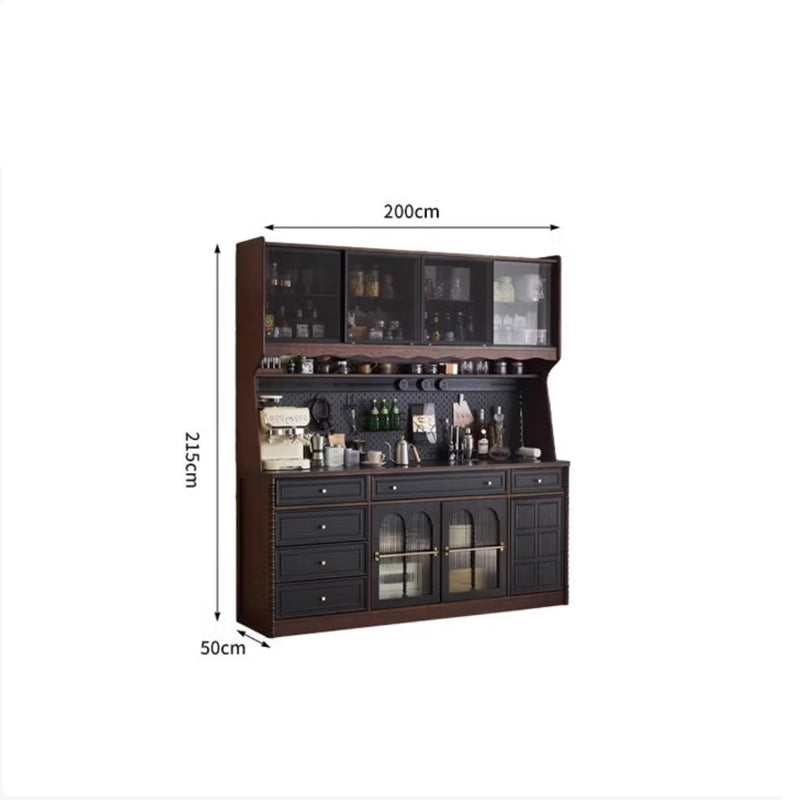 French retro solid wood sideboard