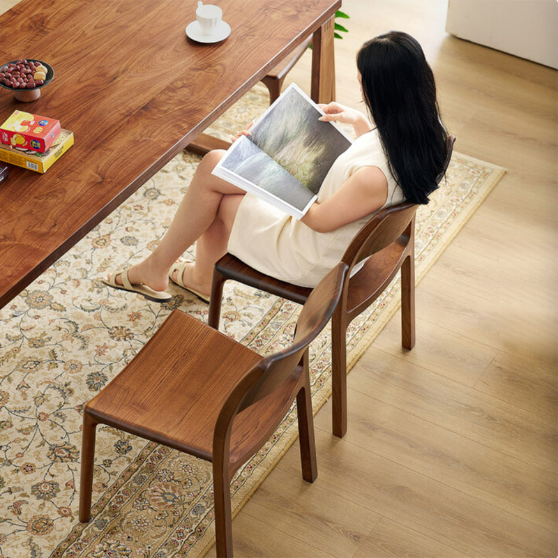North American black walnut solid wood dining chair