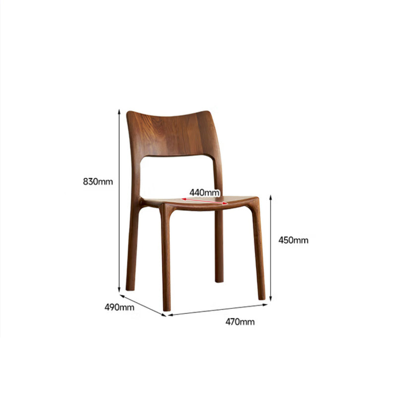 North American black walnut solid wood dining chair