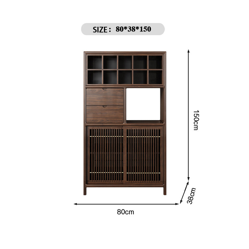 Chinese-styleEbony Wood  Multi-functional Tea Display Rack