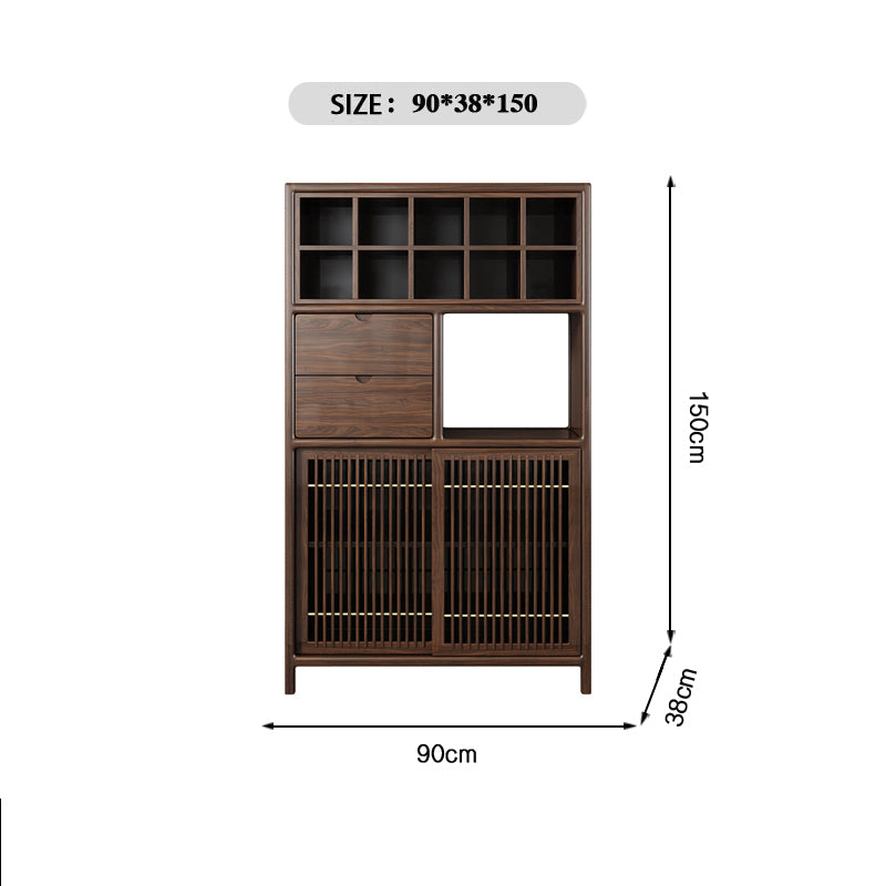 Chinese-styleEbony Wood  Multi-functional Tea Display Rack