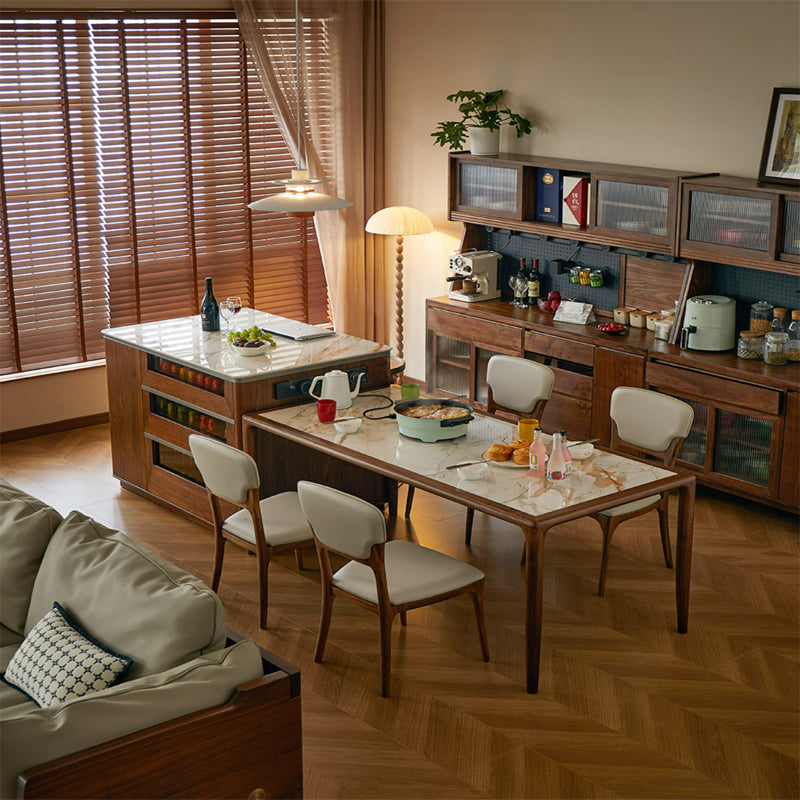 Black walnut solid wood bar