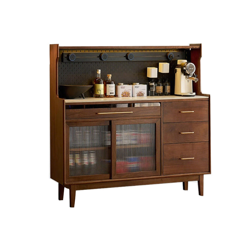 North American black walnut solid wood multifunctional storage sideboard