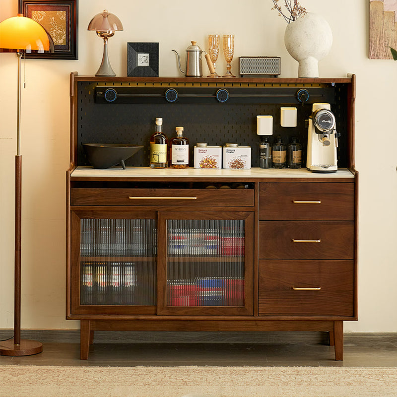 North American black walnut solid wood multifunctional storage sideboard