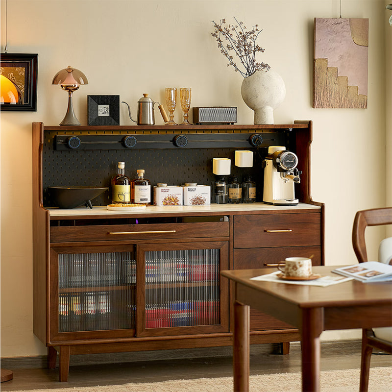 North American black walnut solid wood multifunctional storage sideboard
