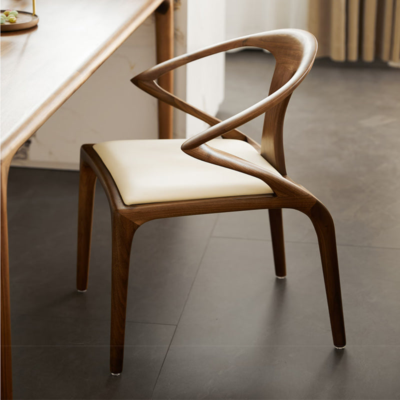 North American black walnut solid wood dining chair