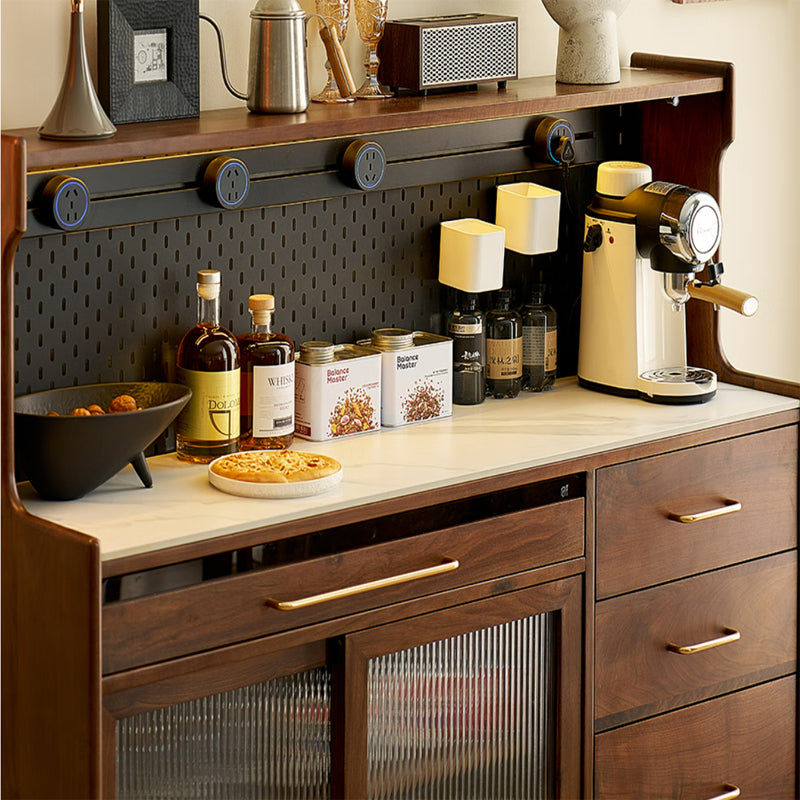 North American black walnut solid wood multifunctional storage sideboard