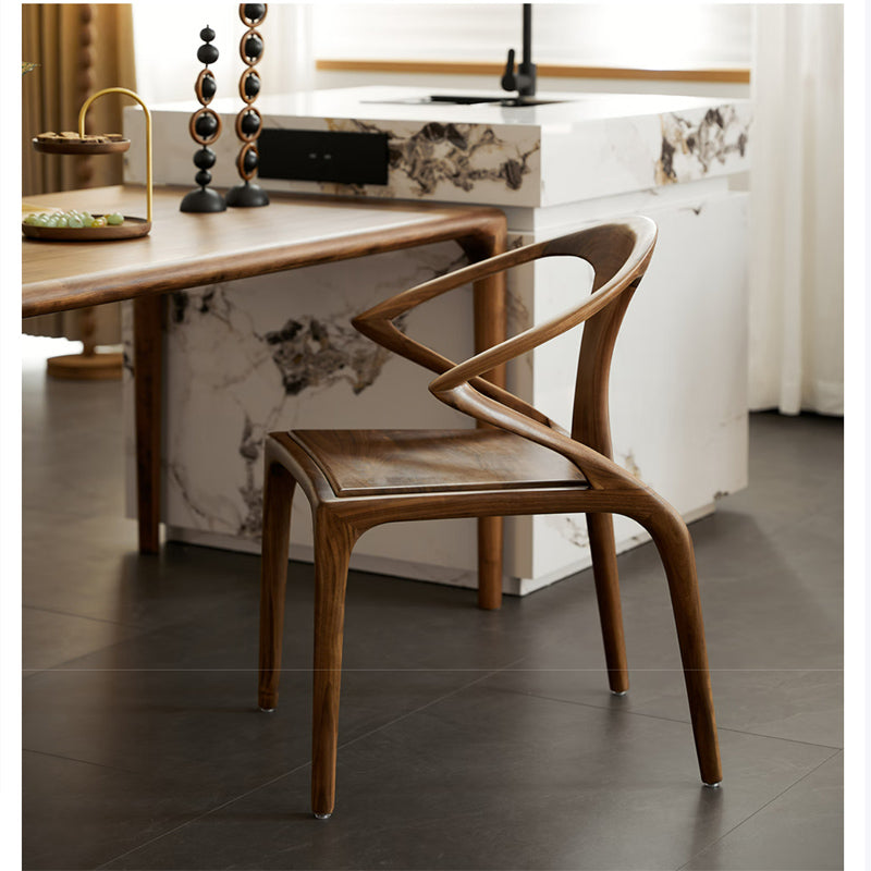 North American black walnut solid wood dining chair