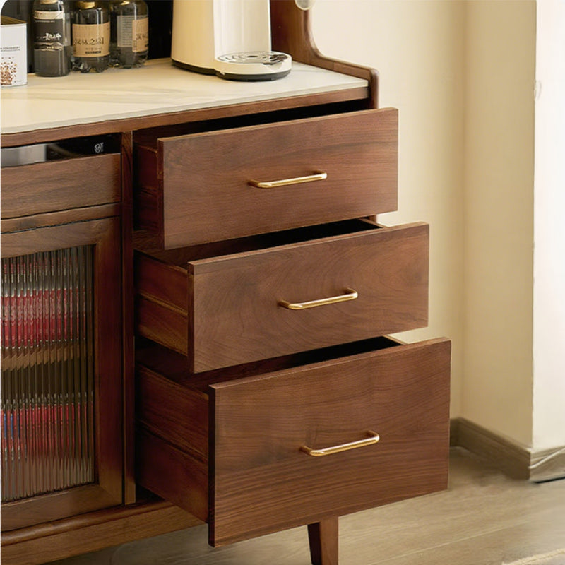 North American black walnut solid wood multifunctional storage sideboard