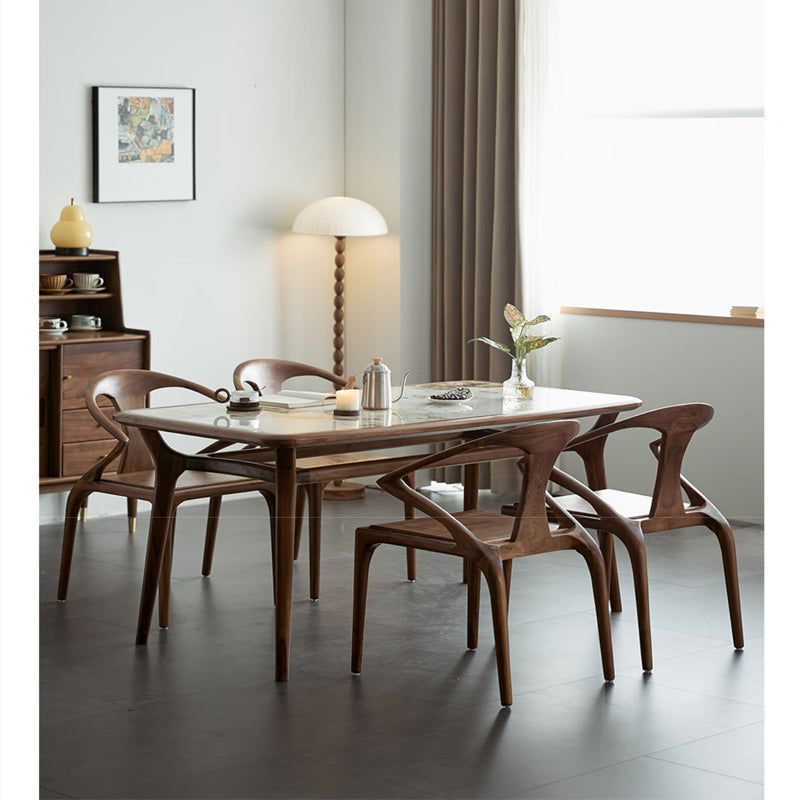 North American black walnut solid wood dining chair