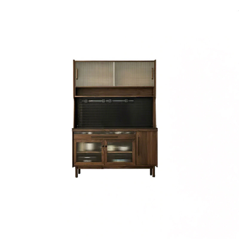 North American black walnut sideboard solid wood multifunctional tea cabinet
