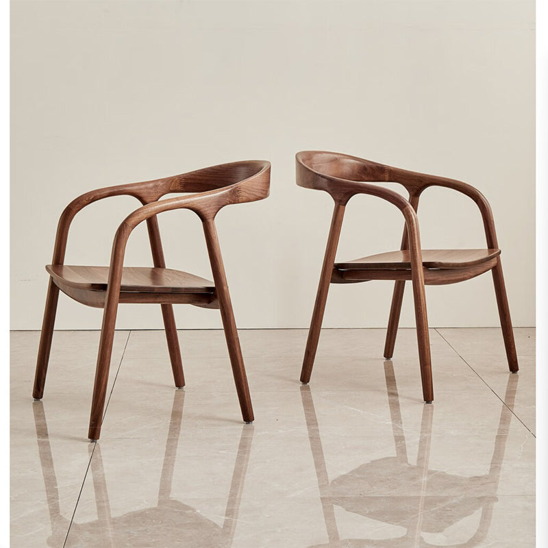 North American black walnut solid wood dining chair