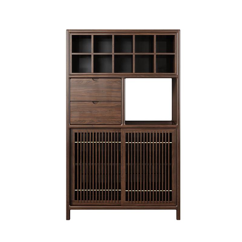 Chinese-styleEbony Wood  Multi-functional Tea Display Rack